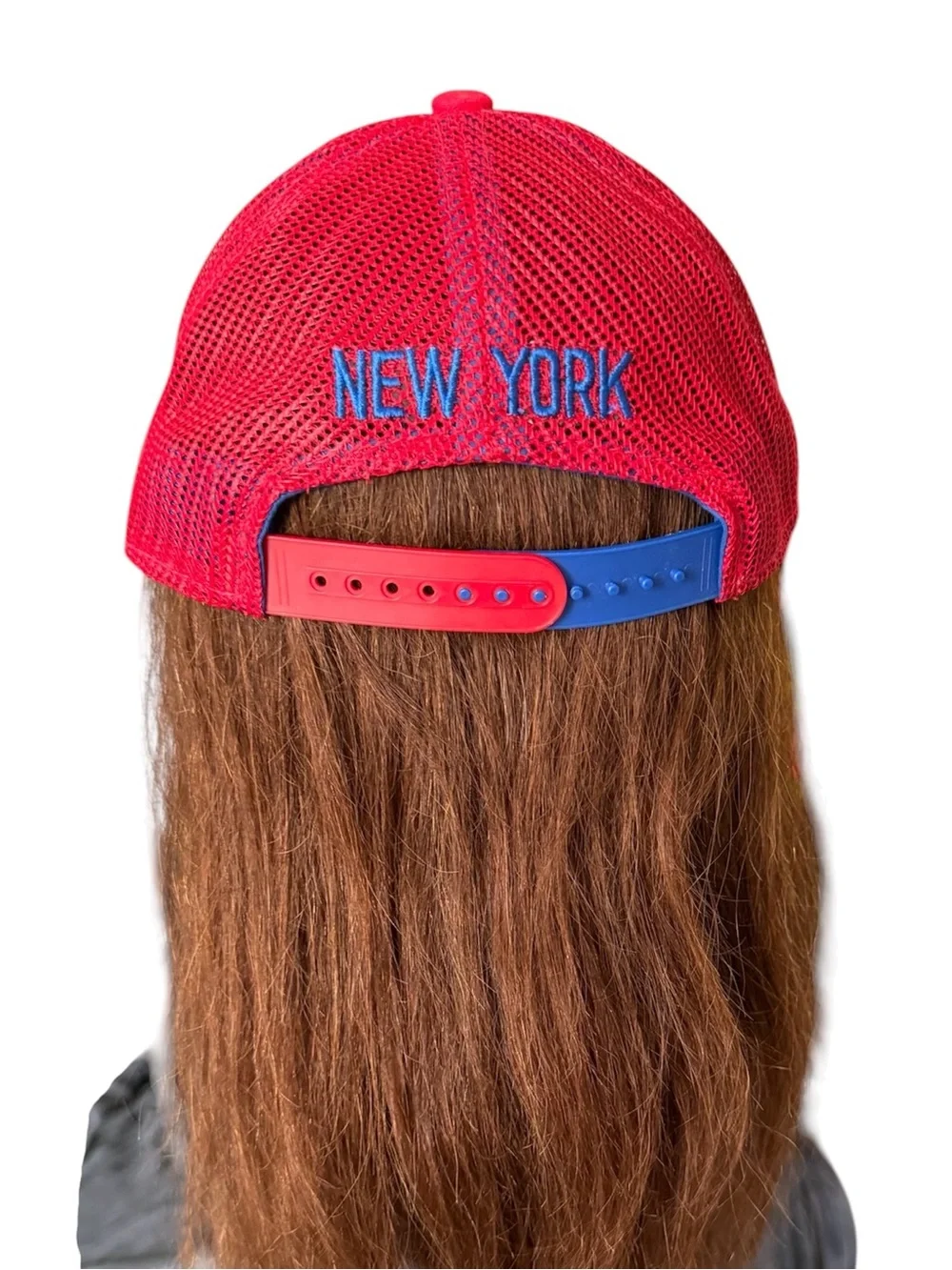New York Rangers Blue & Red Mesh Back Cap, Youth size